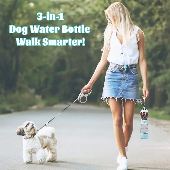 Portable Dog Water Bottle, Blue