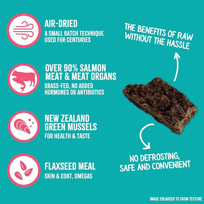 RawTernative Air-Dried Dog Food, Salmon & Beef Recipe, 5 oz