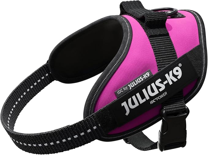 Julius-K9, 16IDC-DPN-M, IDC Powerharness, Dog Harness, Size: Mini, Dark Pink