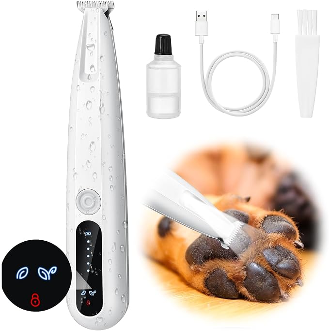 Palksky Dog Paw Trimmer, 2-Speed Grooming Kit