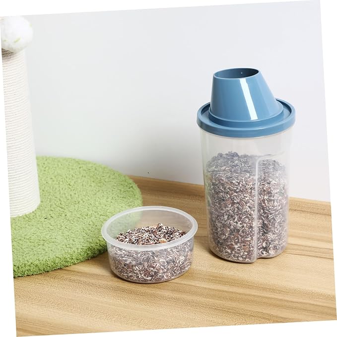 BESPORTBLE 6pcs Cat Food Bucket Airtight Lids Pet Food Storage Container No Spill Tightly Sealed Easy to Handle for Dogs Cats