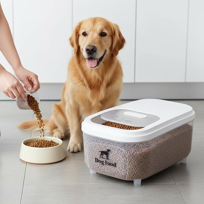Dog Food Storage Container, 6L, Clear