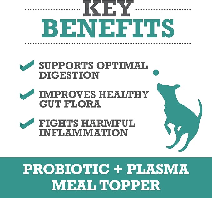 WINPRO Pet Gut Health & Probiotic + Plasma Meal Topper Bundle for Dogs (Plasma Powered Soft Chews and Meal Topper Powder for Digestive Health and Immune Health Support)