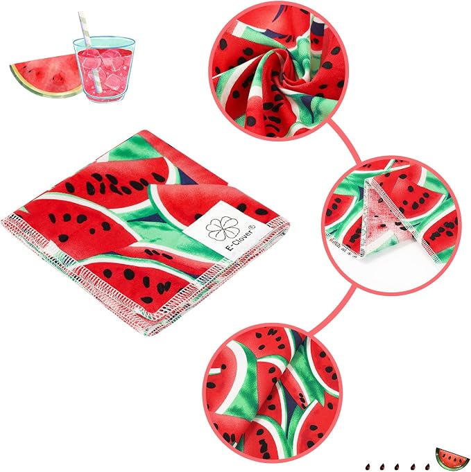 E-Clover Summer Dog Bandanas Girl Matching Dog Bandana and Scrunchie Large, Large-set of 1, Large