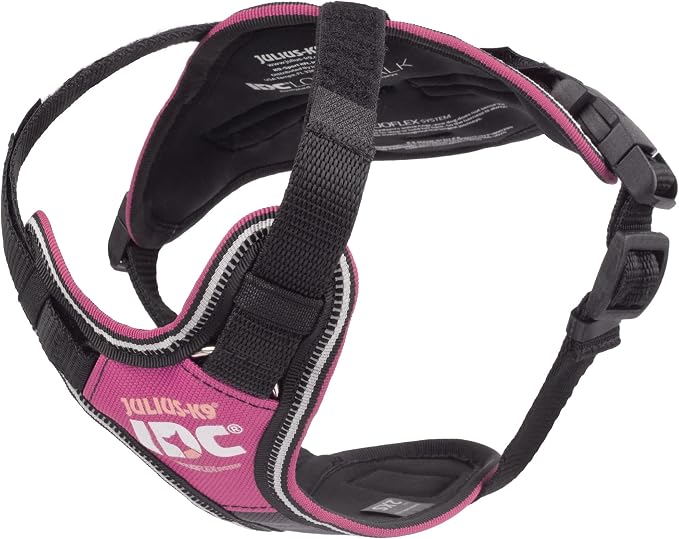 IDC Longwalk Y-Harness, Pink-Gray, Size: 2XS