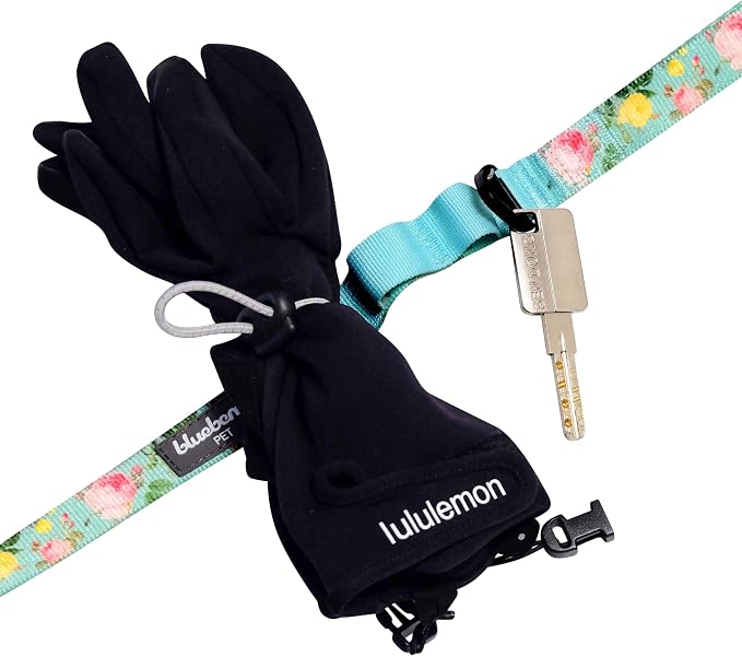 Blueberry Pet Rose Garden Dog Leash, Mint Green Floral Print, 5 ft x 5/8”, Small, Leashes for Dogs