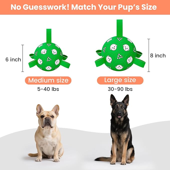 8in Dog Soccer Ball, Interactive, Floating
