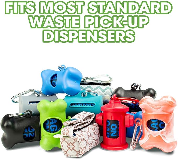 Bags on Board Odor Control Dog Poop Bags | Ocean Breeze Scent | 9 x14 Inches, 140 Waste Pickup Bags (3203940043)