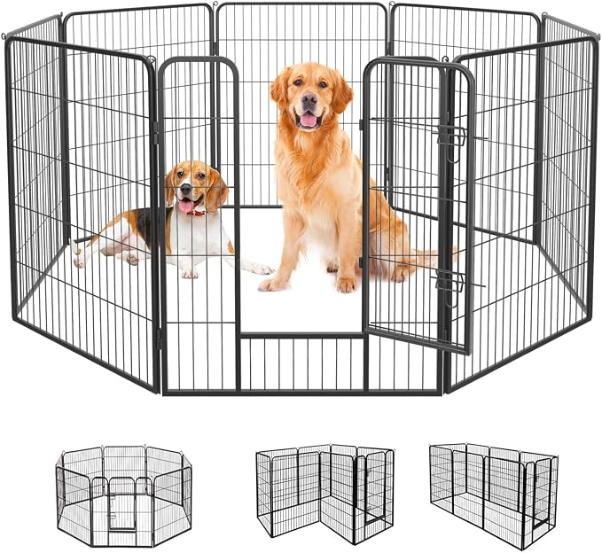 FDW Dog Playpen Kennel, 40in 8 Panels
