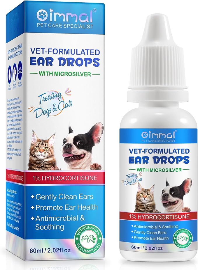 Ear Infection Treatment Drops with 1% Hydrocortisone, 2 fl oz