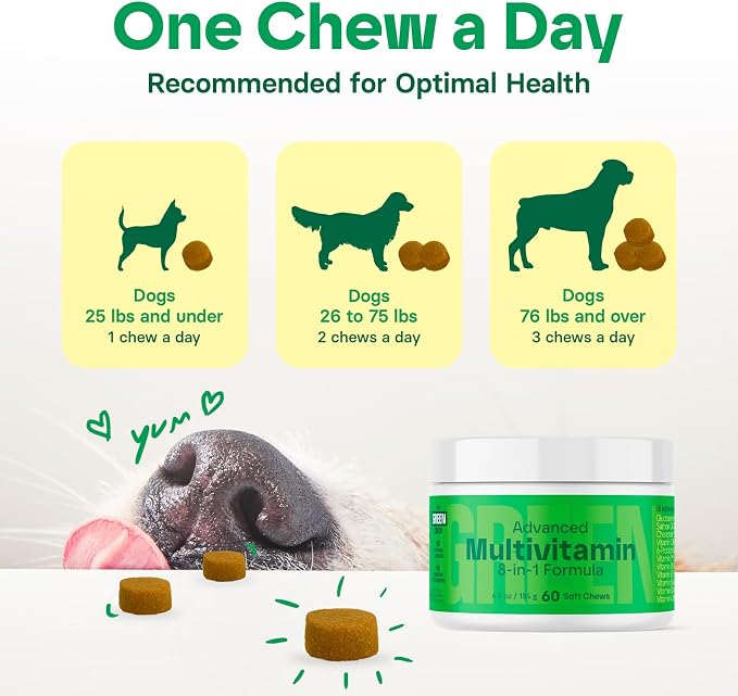 8-in-1 Advanced Multivitamin for Dogs - Chicken Soft Chews - 60 Count