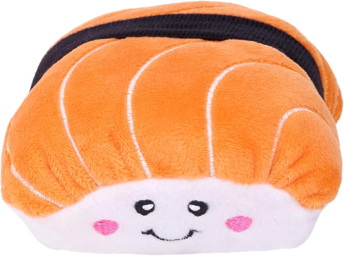 ZippyPaws NomNomz Dog Squeaky Toys to Keep Them Busy, Pet Products - Sushi | Funny Food Plush for Small & Medium Dogs, Cute Stuffed Puppy Toy, Gift for Dogs of All Breeds, Soft and Cuddly
