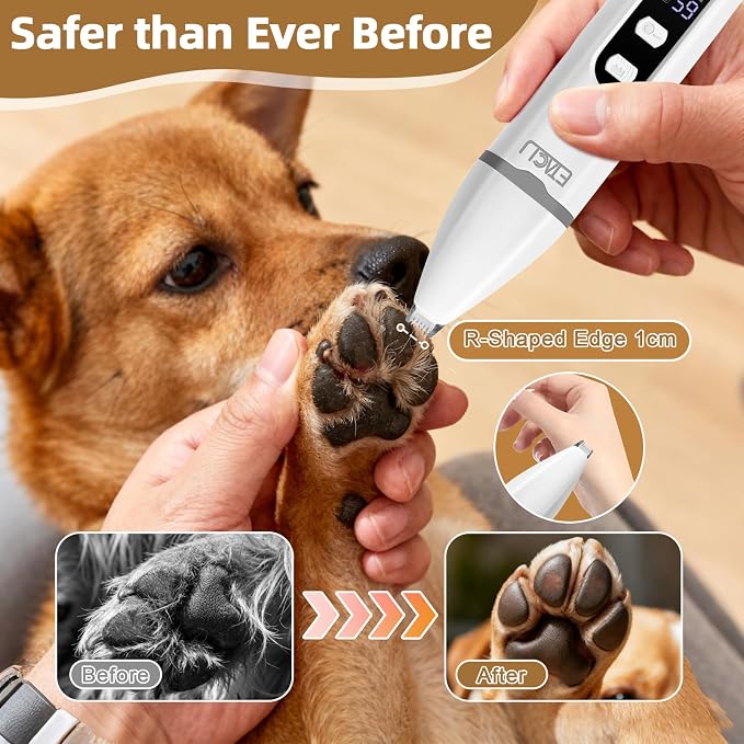ETACCU 4-in-1 Dog Grooming Clippers Kit with LED Display
