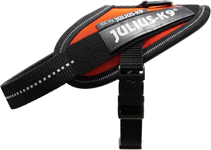 Julius-K9, 16IDC-for-B1, IDC Powerharness, Dog Harness, Size: Baby 1, UV Orange