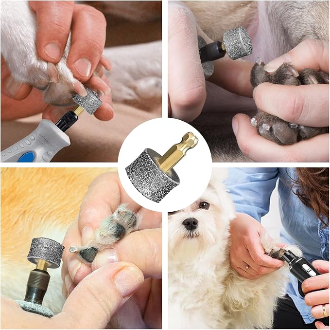 Dog Nail Grinder Diamond Tip Replacement Heads, 5pcs