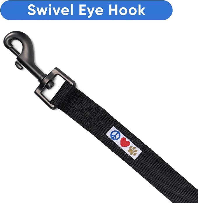 Pawtitas Dog Seat Belt | Pet Safety Seat Belt with Adjustable Strap for Small to Large Dogs | Exceeds Dog Safety Standards | Keep Your Dog Secure in The Car - Black Car Seat Belt for Dogs