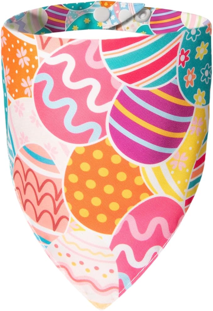 Easter Dog Bandana Colorful Eggs, X-Large, Large