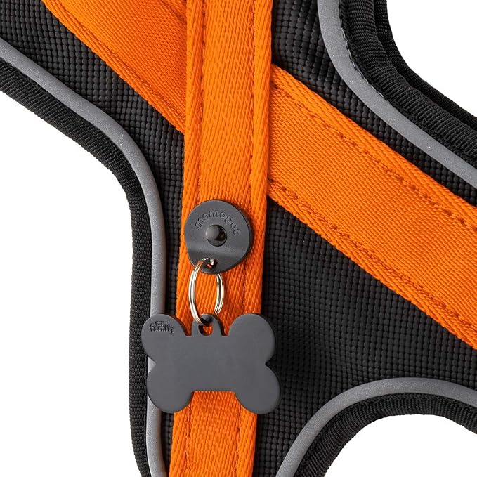 MyFamily Polyester Dog Bib Made in Italy, Your Dog's Master Data Always with You, Smartphone Connection with NFC Technology, Model K, memopet Collection