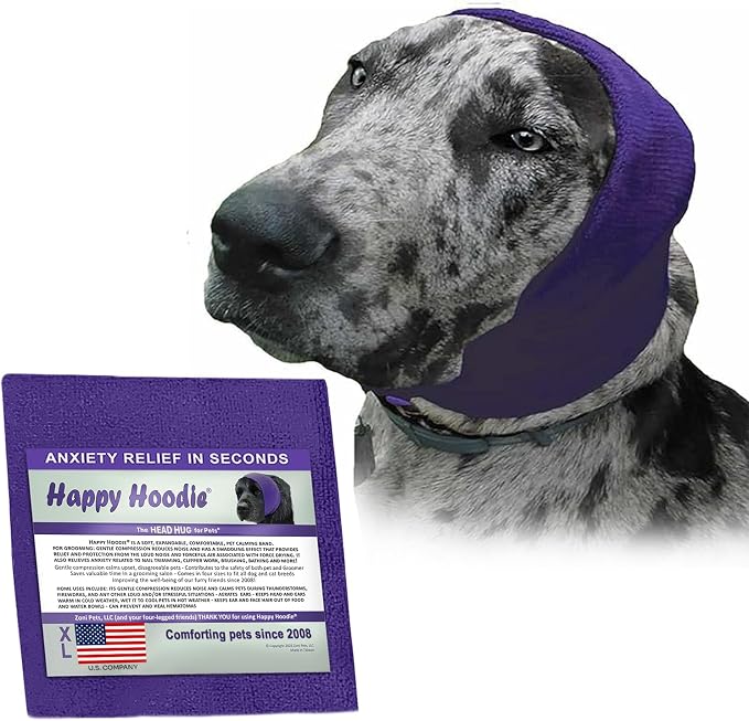 Happy Hoodie The Original Dog & Cat Calming Band for Noise & Anxiety Relief