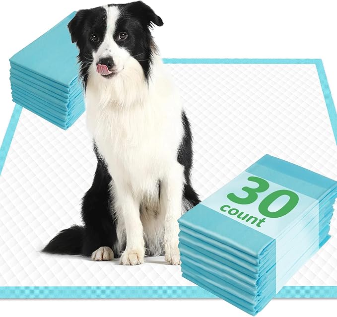 DEEP DEAR XLarge Dog Pads 28"x34", 40 Count Puppy Pads for Potty Training, Heavy Duty Pee Pads for Dogs, Dog Potty Pads for Pups, Kittens, Rabbits, Quick Drying & No Leaking Pet Pads for Housetraining