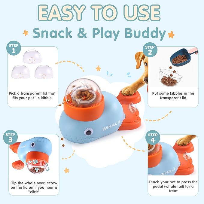 Interactive Dog Toys & Cat Toys for Indoor Cats, Dog Puzzle Toy Slow Feeder Bowl, Puppy Enrichment Toys, Interactive Cat Toys, Dog Feeder Puzzle Toy for Smart Dogs to Keep Them Busy