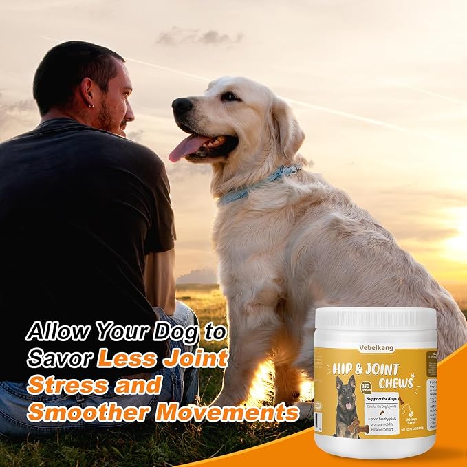 180 Chews Glucosamine Chondroitin Joint Chews for Dogs, Chicken Flavor 13 in 1 with Glucosamine, Chondroitin, MSM, Omega-3 Support Hip & Joint Support - Joint Pain Relief Flavored Fit All Breed