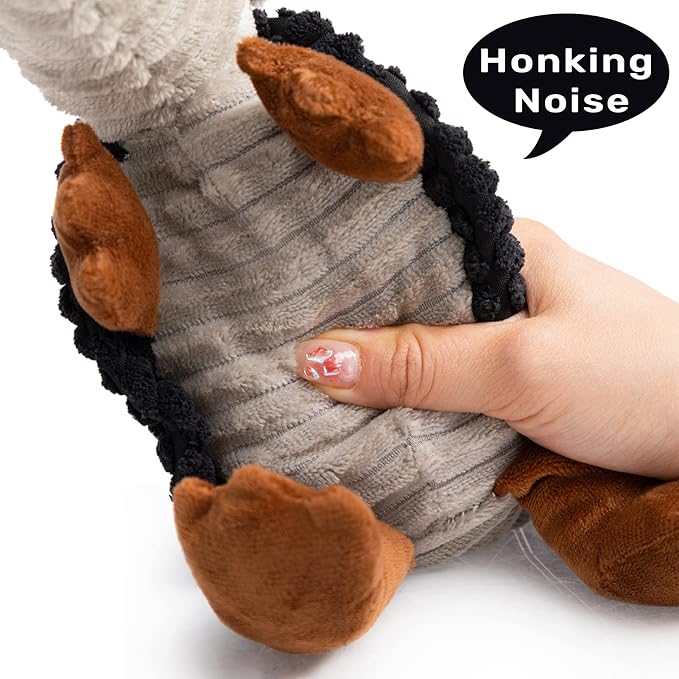 Hollypet Armadillo Squeaky Puppy Dog Toys for Small Medium Dogs, 8" | plush stuffed small dog squeak animal toy with unique grunt squeaker textured fabric for teeth cleaning toys