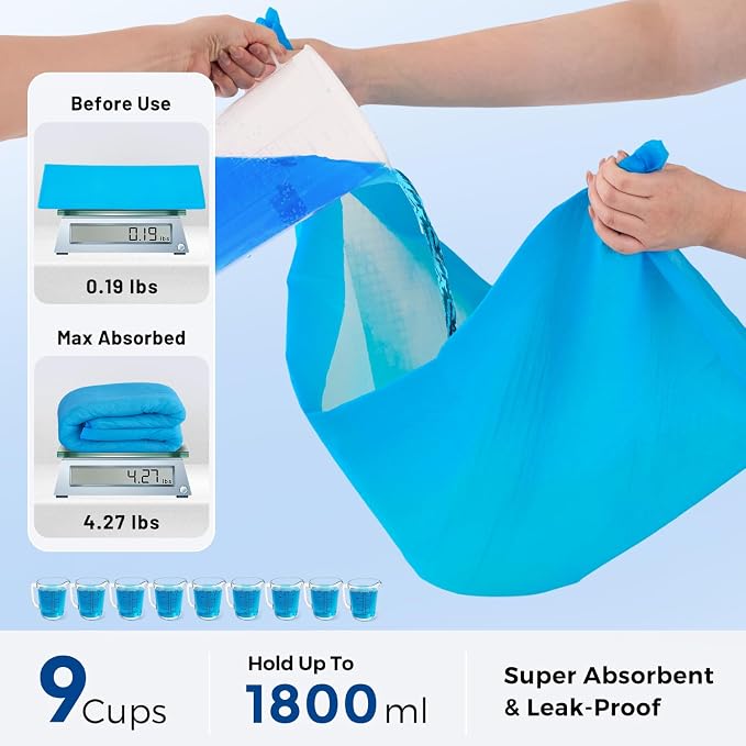 ZOMISIA Health Monitoring Puppy Pee Pads for Dogs Extra Large - 28" x 34" 7 Color Changing Pee Pads with pH Indicator + 43 Dog Potty Training Pad, Odor-Control, Super Absorbent & Leak-Proof, 50 Count