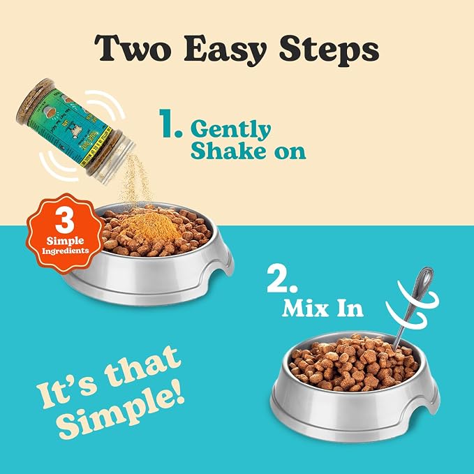 Magic Dust Lamb Jerky Topper, Single Protein Pet Food Topper for Dogs & Cats, Enhance Flavor & Elevate Mealtime Excitement for Picky Eaters, Made in USA - 8 Ounce Bottle