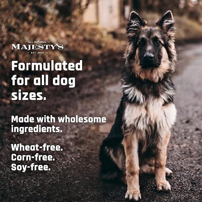 Majesty's Buddy Bites Hip and Joint Wafers for All Dogs - Peanut Butter and Coconut Oil Flavored - Superior Support Supplement- 2 Pack (112 Count Total)