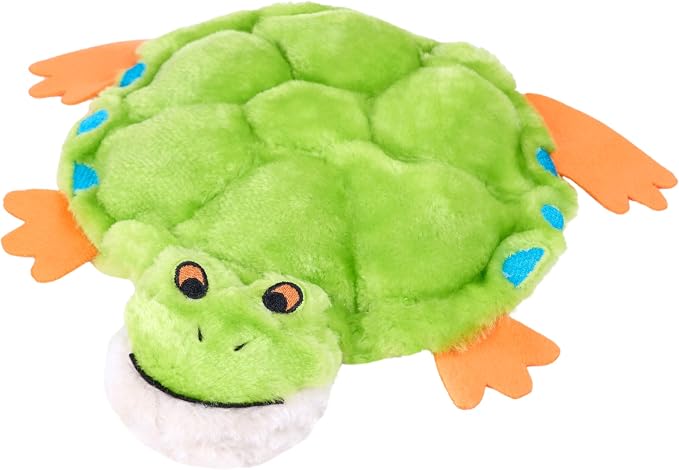 ZippyPaws Squeakie Crawler No Stuffing Dog Toy to Keep Them Busy - 11" | For Small, Medium, & Large Dogs, Squeaky Pet Toy for Boredom, Soft Plush Puppy Products, Toby the Tree Frog