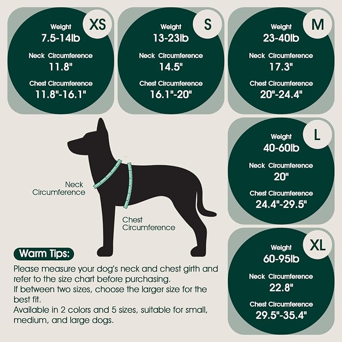 Kuoser Dog Anxiety Vest for Dogs, S (Chest 16.1-20")