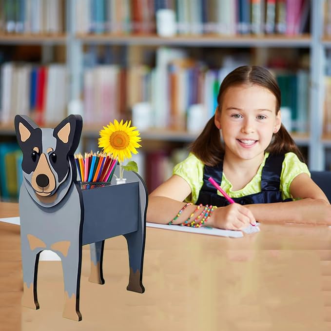 Australian Cattle Dog Planter Pots, Animal Shaped Flower Pot