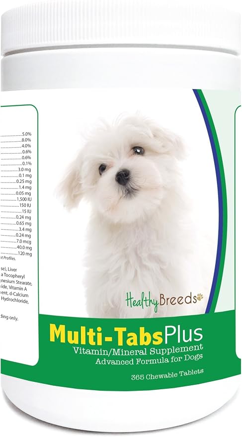 Healthy Breeds Maltese Multi-Tabs Plus Chewable Tablets 365 Count