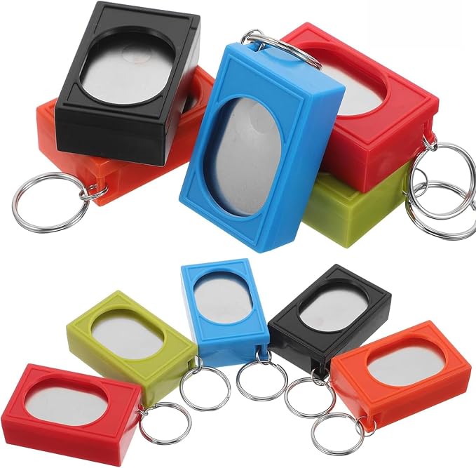 Portable Square Box Training Clicker, 2 Pcs, Black & Red
