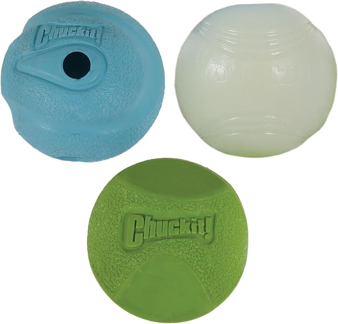 Chuckit! Fetch Pack Dog Balls, Small, 2in, 3-Pack