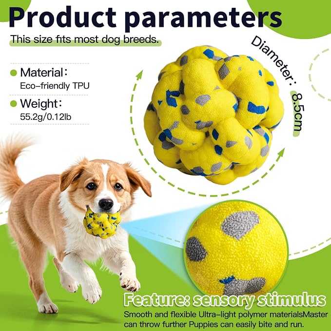 Moonorange Upgrade Dog Ball, Floating, Yellow