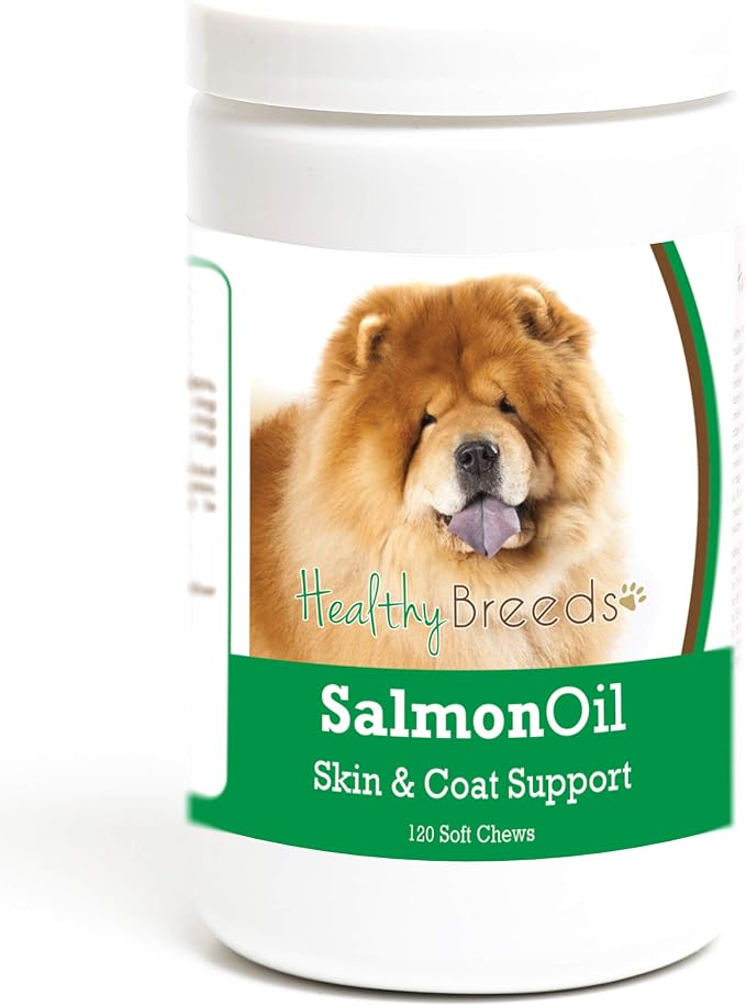 Healthy Breeds Chow Chow Salmon Oil Soft Chews 120 Count