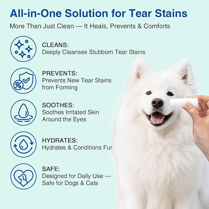 Tear Stain Remover Balm Stick for Dogs & Cats