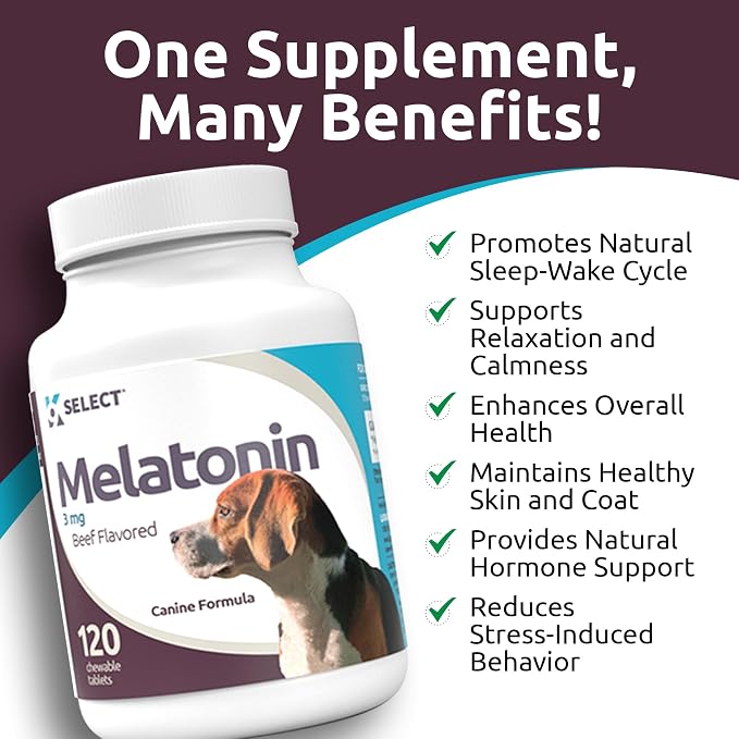 K9 Select Melatonin for Dogs, Beef, Small