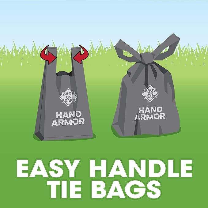 Bags on Board Dog Poop Bags - Extra Thick Waste Pickup Bags with Easy Tie Handles - Easy Dispensing Drawer Pack - 200 Count
