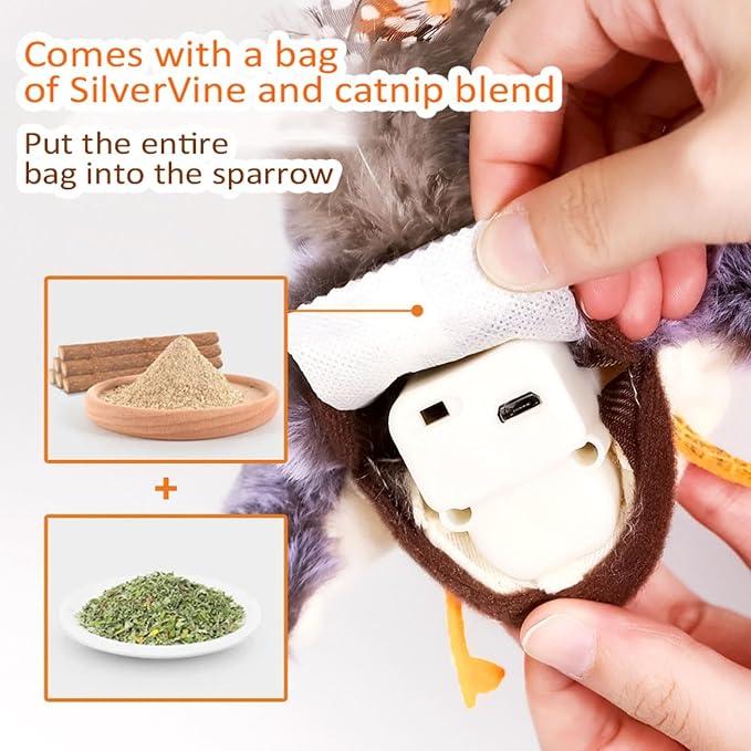 Halloween Interactive Flapping Bat Dog Toy, Motion Activated Rechargeable Plush Toy with Moving Wings for Bored Dogs, Cats (Black)