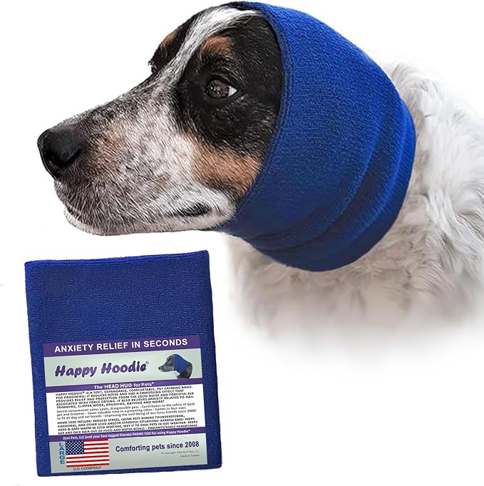 Happy Hoodie The Original Dog & Cat Calming Band for Noise & Anxiety Relief
