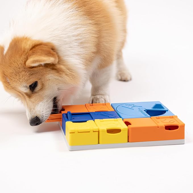 Rainbow Set Pawzler - Modular Dog Puzzle | Pawzler Interactive Dog Treat Puzzles for Canine Enrichment