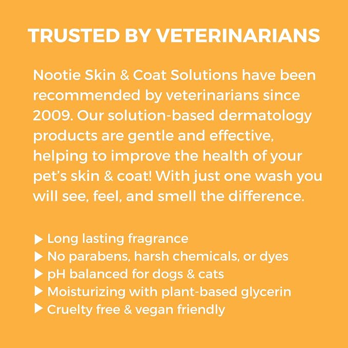 Nootie Warm Vanilla Cookie Daily Spritz for Dogs and Cats - Conditions and Moisturizes Fur, Long Lasting Pet Spray - 8oz | 8oz, conditions & moisturizes fur, spray-in formula, no rinse needed