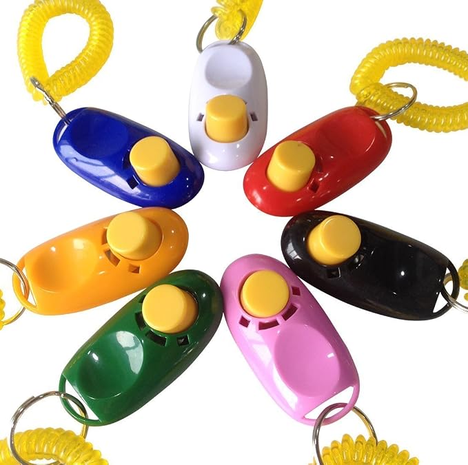 Pet Training Clicker with Wrist Strap, 3 Pack