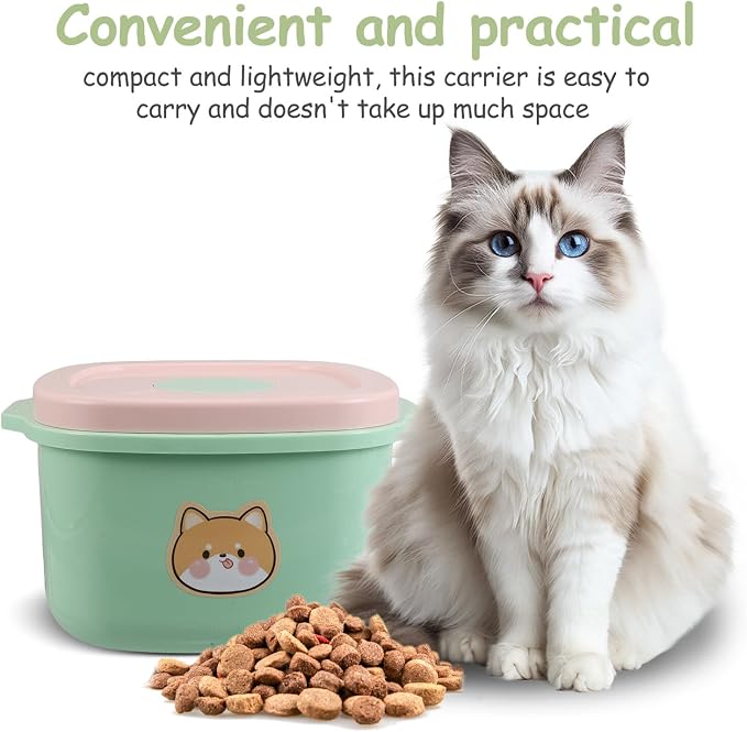 Uonlytech Pet Food Storage Bucket Airtight 5l Plastic Vacuum Seal Moisture Proof Dustproof Container for Dog Cat Food Indoor Outdoor Use