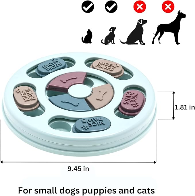 Dog Puzzle Feeder - Brain-Boosting IQ Toy & Slow-Feed Dog Feeding Puzzle - Durable, Non-Toxic, & Stimulating Fun for Pets