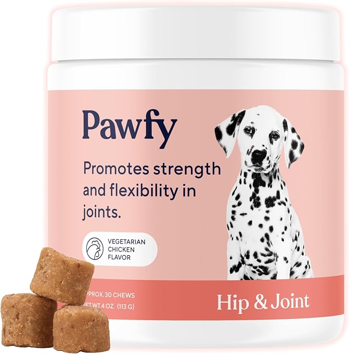 Pawfy Hip & Joint Supplement for Dogs - Glucosamine Chondroitin & MSM