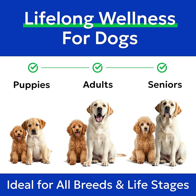 BARK&SPARK Omega 3 + Fish Oil for Dogs - Skin Allergy Chews, Itch Relief, Hot Spots Treatment - Fish Oil Liquid Supplement for Pets, EPA+DHA Fatty Acids, Skin & Coat Support - Bundle: 180 Ct + 16 Oz